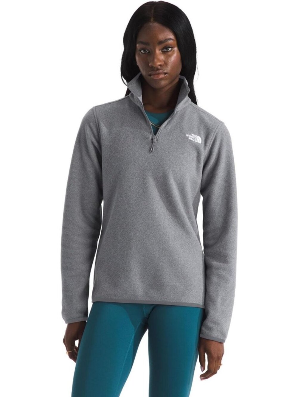 Cozy Women's Fleece Quarter Zip Jacket | Pullover with Zip Pockets & Stretch Fit